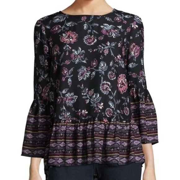 BeachLunchLounge • Floral Bell Sleeve Suzy Top - Picture 1 of 3